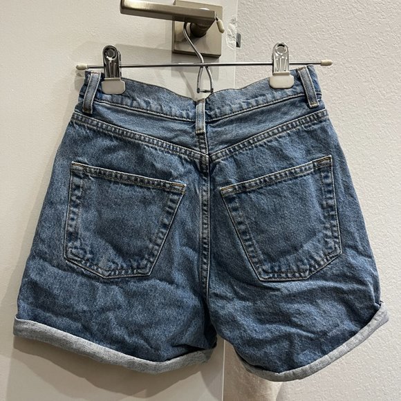 Roll Hem Mom Denim Shorts - Picture 5 of 5